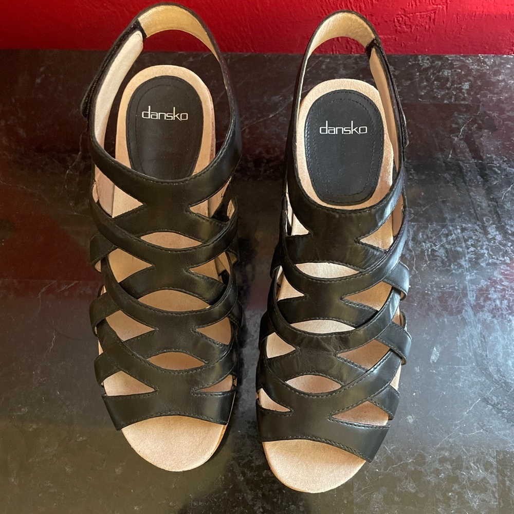 Dansko Strappy Black Women's Sandals